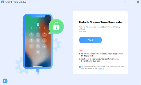 Käynnistä TunesKit iPhone Unlocker