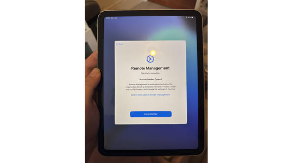 Tình trạng MDM trên iPad