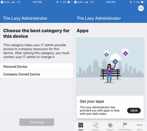 Choose Device Category