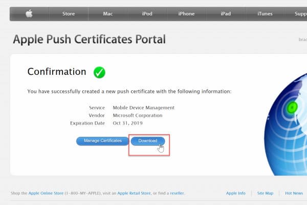 Download Certicate