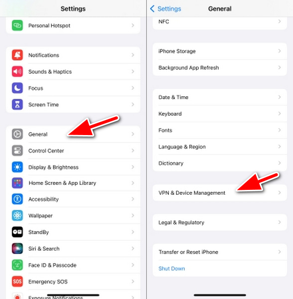 在 iPhone 上检查 MDM