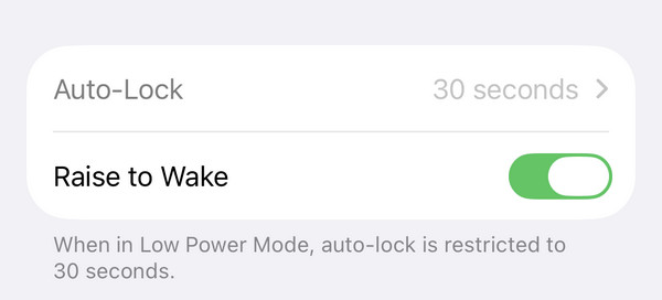 Auto-Lock เป็นสีเทาแตะไม่ได้
