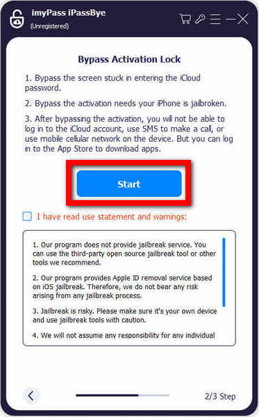 Confirm iCloud Activation Lock Bypassing