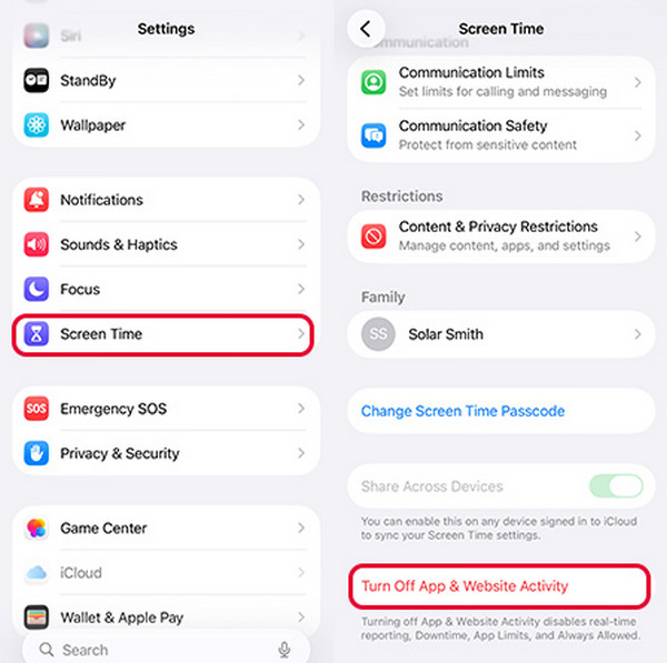 Atinge butonul Am uitat codul de acces (Forgot Passcode)