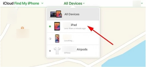 在 iCloud 上选择已停用设备
