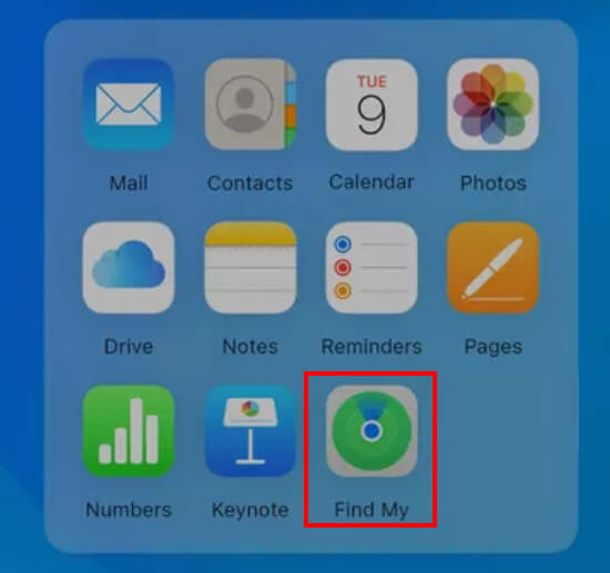 iCloud Findmye