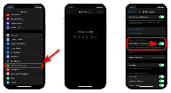 Enable Unlock With Apple Watch