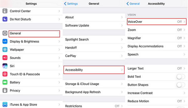 تشغيل وإيقاف تشغيل التعليق الصوتي