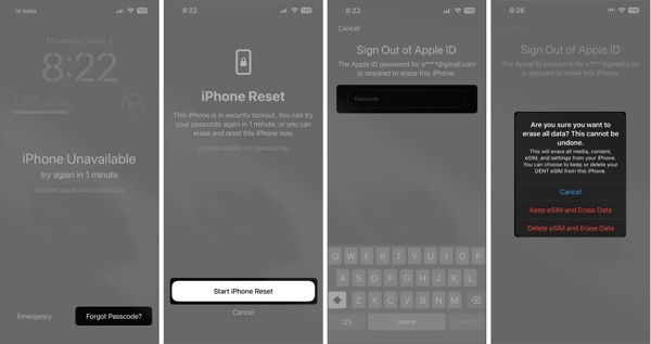 Erase iPhone iOS17