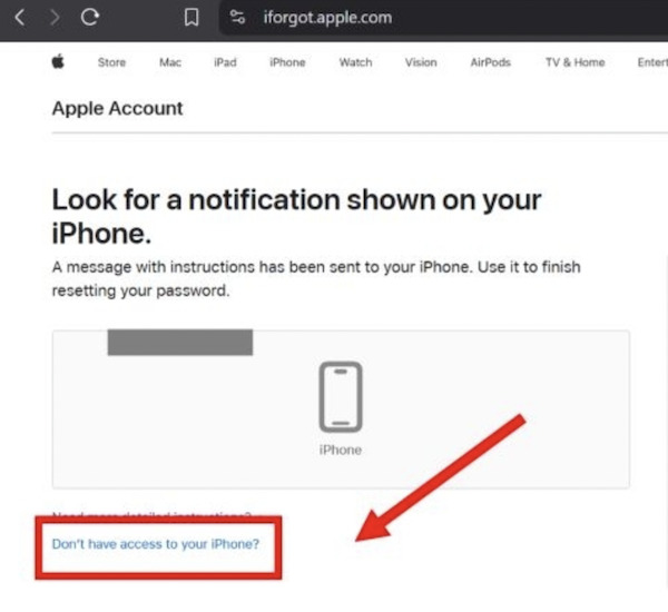 Ξεκλείδωμα iPhone με τον ιστότοπο iForgot