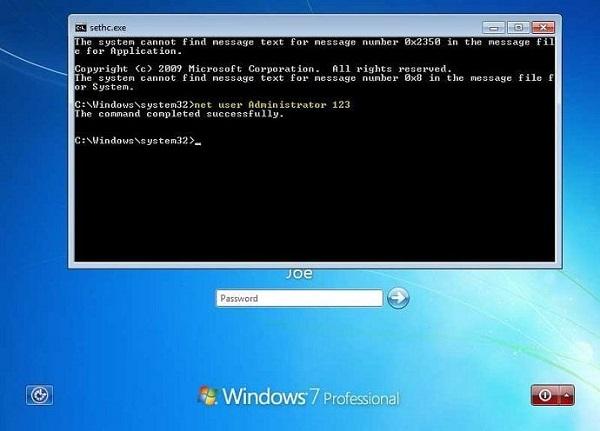 Esqueci a senha do Windows