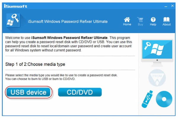 Reparador de restablecimiento de contraseña de Windows iSumsoft