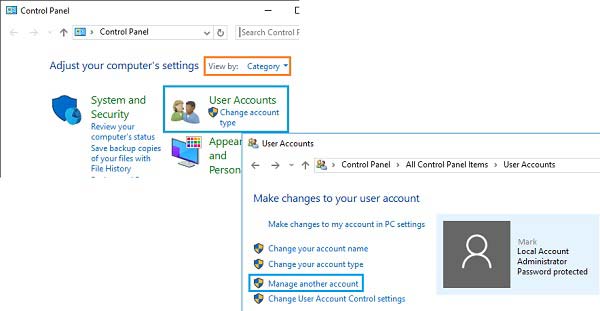 User Accounts Tab