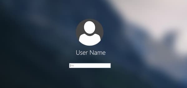 Windows 10 Login-scherm