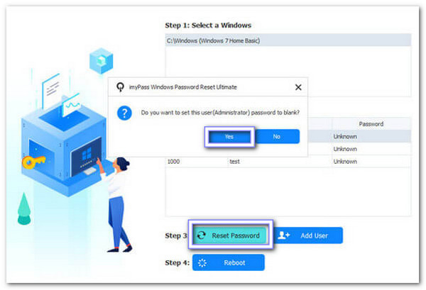 Choose User Account And Reset It