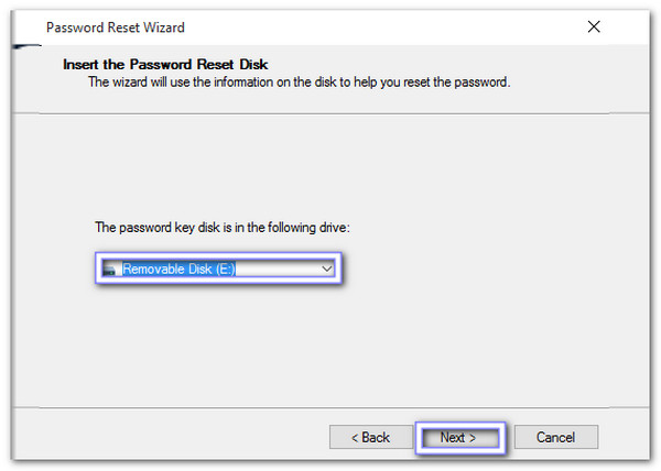 Åbn guiden Nulstilling af adgangskode