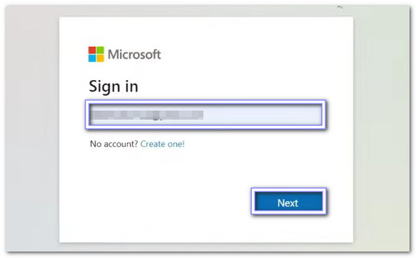Skriv Microsoft-kontoens e-mailadresse