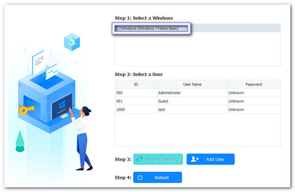 Choisissez le système d'exploitation Windows actuel