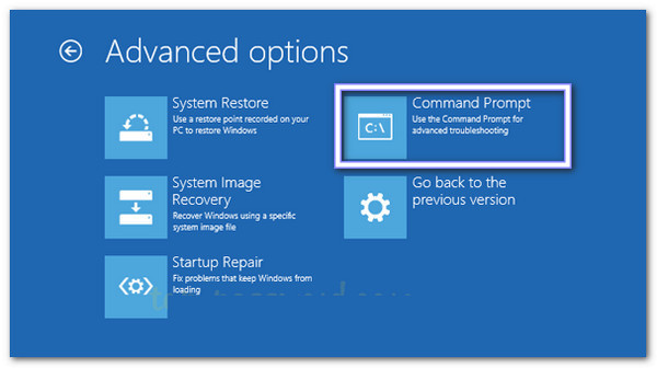 Accéder à l'invite de commandes