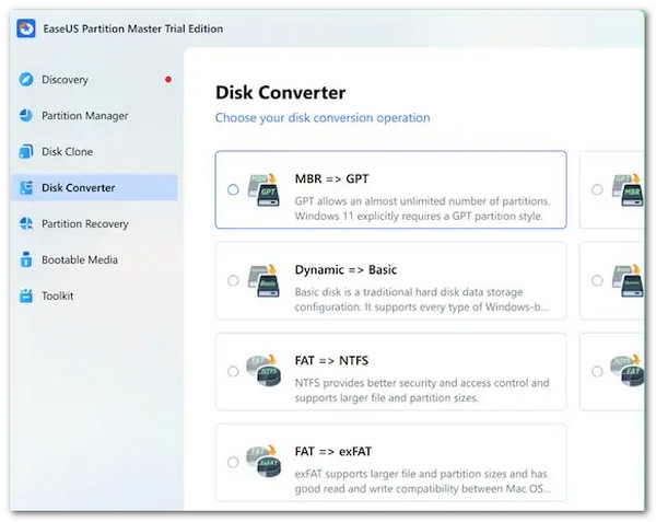 Nástroje pro převod disků