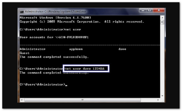 Alterar a senha de administrador no Windows