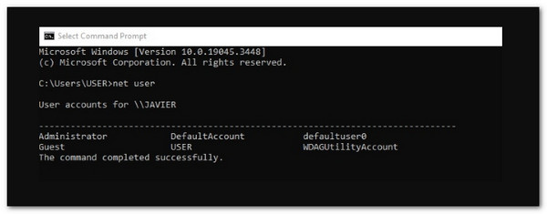 Redefinir senha de administrador usando outra conta