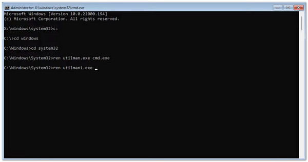 Sử dụng lệnh Chế độ an toàn