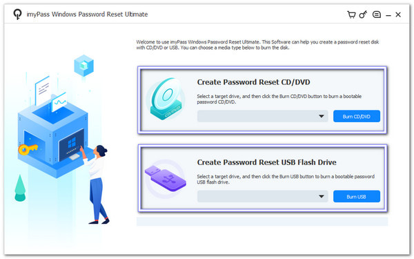 Chọn CD DVD hoặc Usb