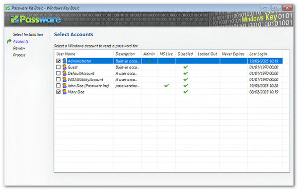 Công cụ khôi phục mật khẩu Windows Passware Kit