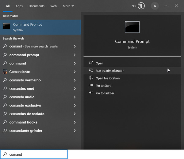 Kør som administrator