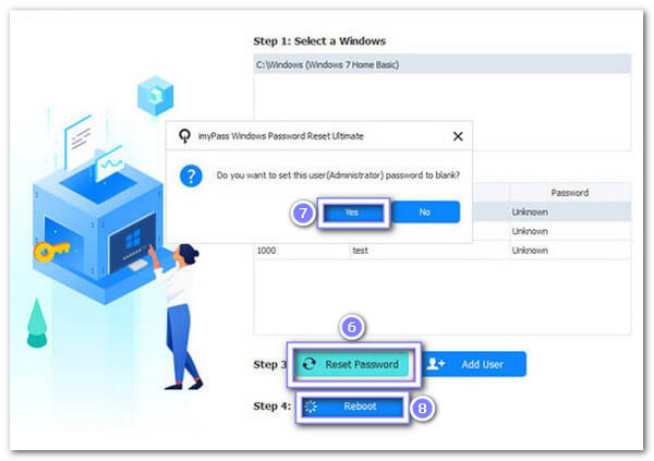 قم بإزالة كلمة مرور المسؤول واجعلها فارغة