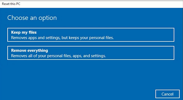 Fai clic sul pulsante Rimuovi tutto