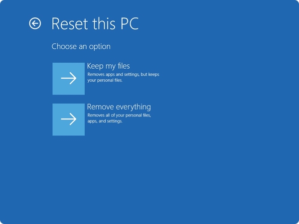 Windows RE – Visszaállítás