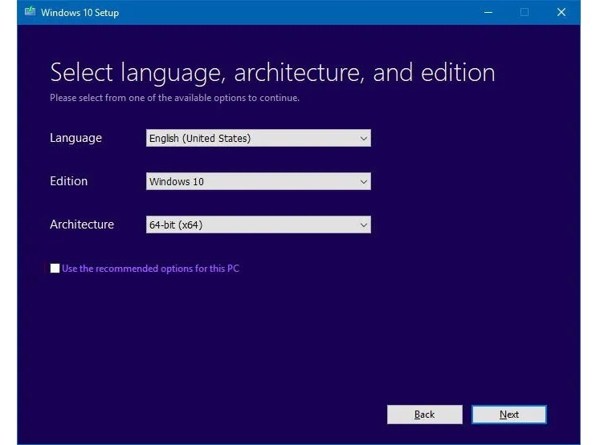 Windows beállítás