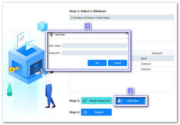 Kliknite Dodaj opciju korisnika