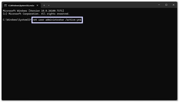 Uključite skriveni administratorski račun