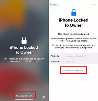 Odeberte iPhone uzamčený na obrazovce vlastníka