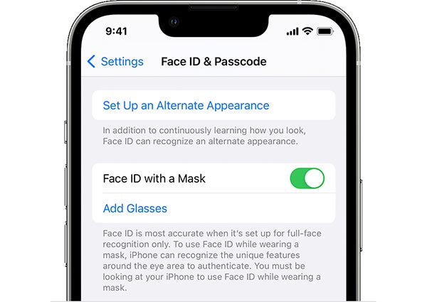 Face ID med maske