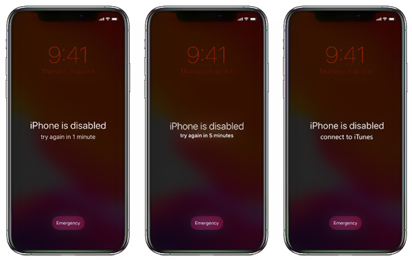 iPhone 被禁用警報