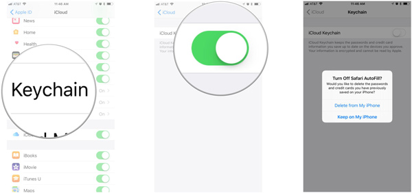 Включить брелок для iPhone
