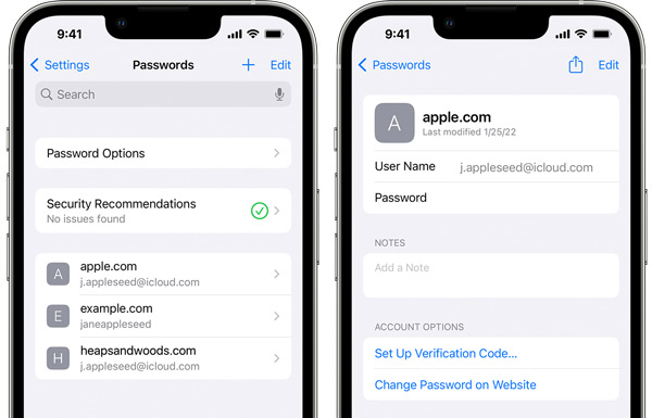 在 iPhone 上查找登錄鑰匙串密碼