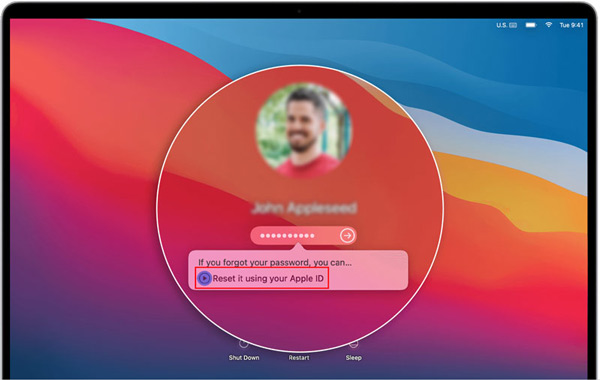 使用 Apple ID 重置 Mac 登录密码