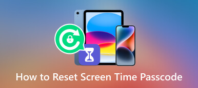 Obnovte přístupový kód času u obrazovky na iPhone iPad