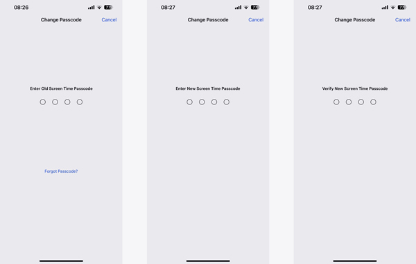 Set New Passcode for Screen Time on iPhone