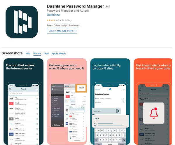 Dashlane-Passwort-Manager