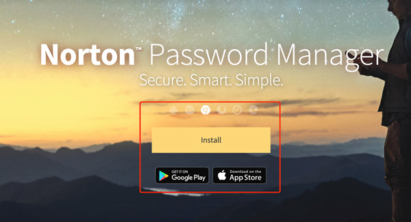 Norton Password Manager -lataus