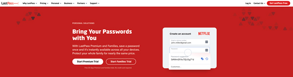 Créer un compte LastPass