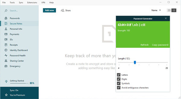 Dashlane Screenshot