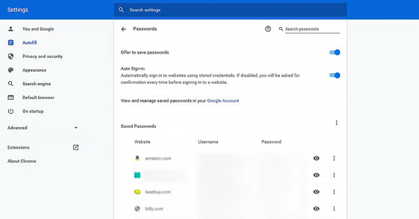 Sådan bruger du Google Password Manager