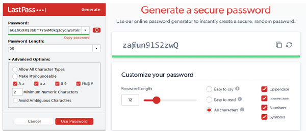 LastPass 생성기